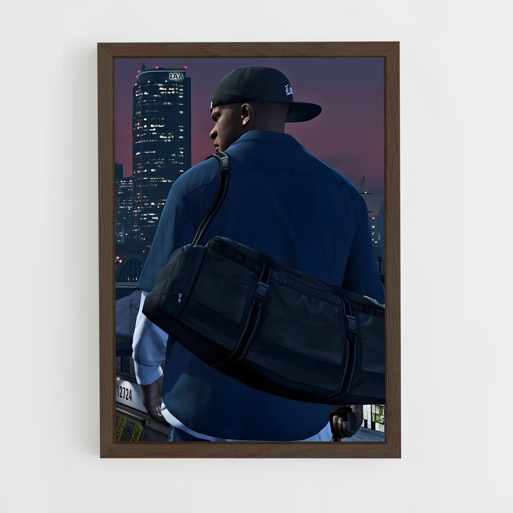 Poster Franklin clinton – affiche GTA V (vue 5)